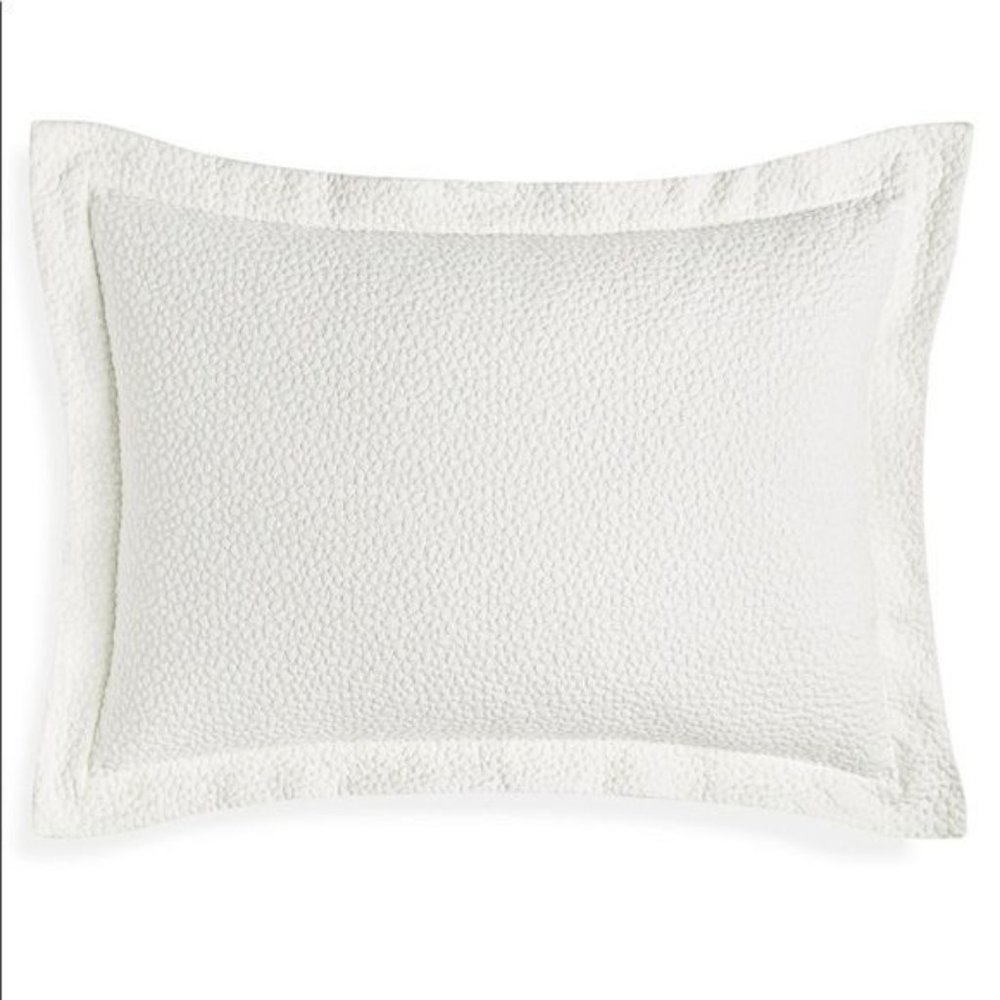 Hotel Collection Ripple Quilted Sham, Standard. Color: Blanc